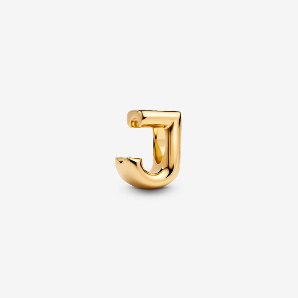 Pandora ékszer J betű shine charm 763956C00