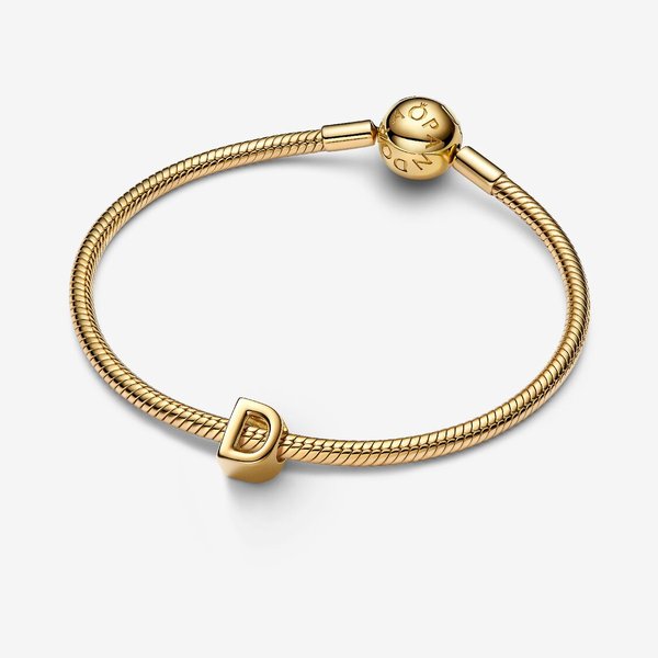 Pandora ékszer D betű shine charm 763950C00