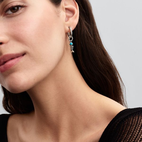Pandora ékszer Hal csontváz függő ezüst charm 793894C01