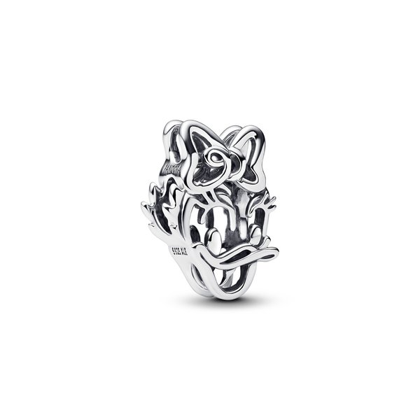 Pandora ékszer Disney Daisy kacsa áttört ezüst charm 793910C00