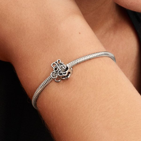 Pandora ékszer Disney Minnie egér áttört ezüst charm 793908C00