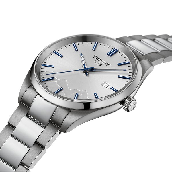 Tissot PR 100 Jungfraubahn quartz ezüst férfi karóra T1504101103100