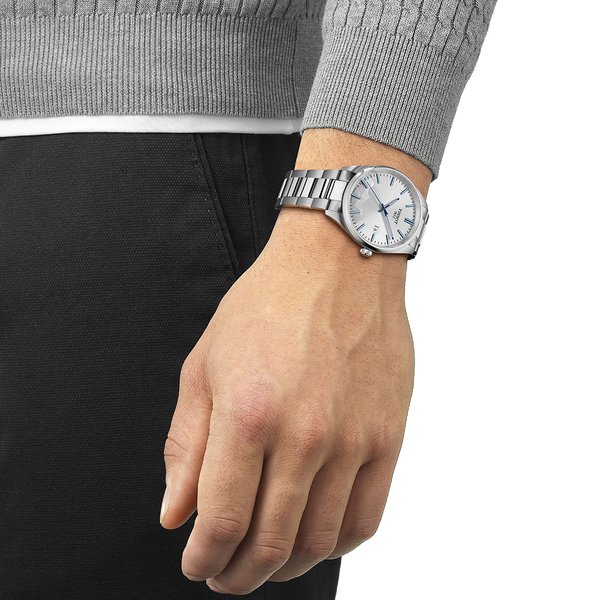Tissot PR 100 Jungfraubahn quartz ezüst férfi karóra T1504101103100