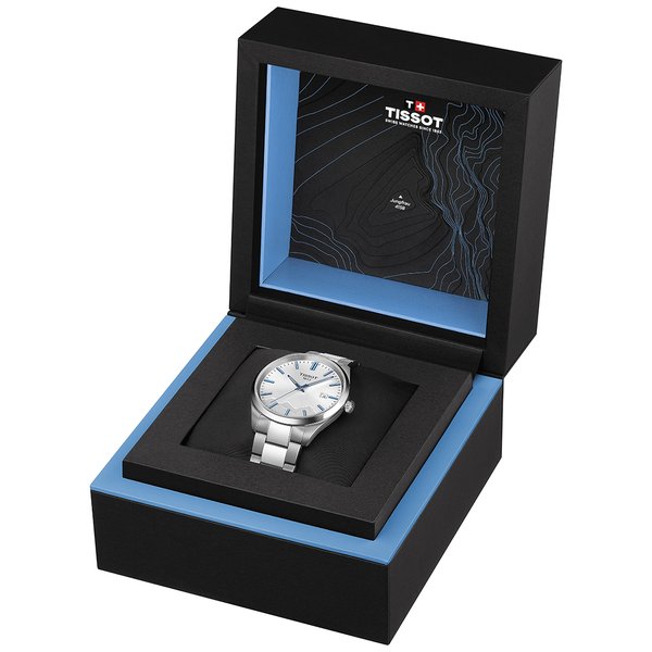 Tissot PR 100 Jungfraubahn quartz ezüst férfi karóra T1504101103100