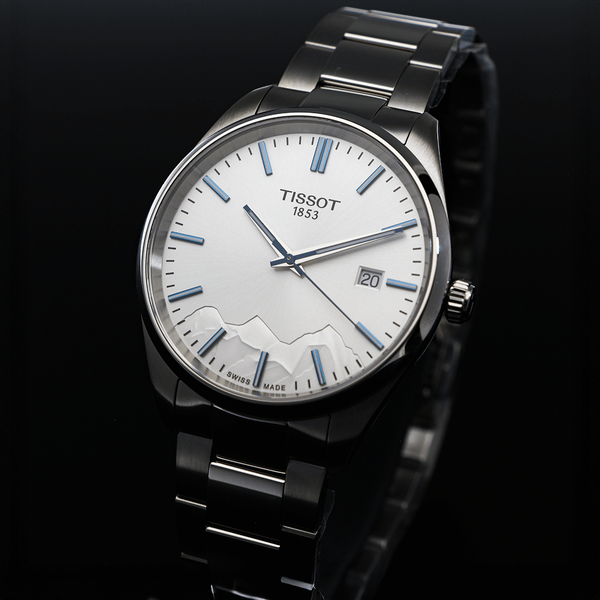 Tissot PR 100 Jungfraubahn quartz ezüst férfi karóra T1504101103100