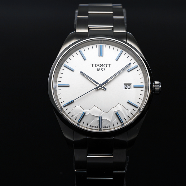 Tissot PR 100 Jungfraubahn quartz ezüst férfi karóra T1504101103100