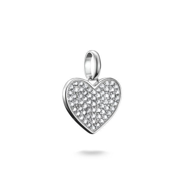 Thomas Sabo Gravírozható pávé szív ezüst connect charm CC1277-051-14