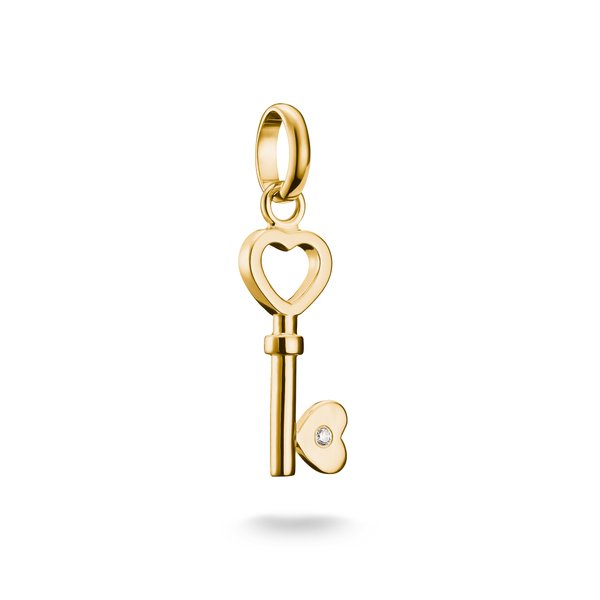 Thomas Sabo Aranyozott ezüst szerelem kulcs connect charm CC1241-414-14