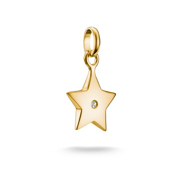 Thomas Sabo Csillag cirkóniával aranyozott ezüst connect charm CC1238-414-14