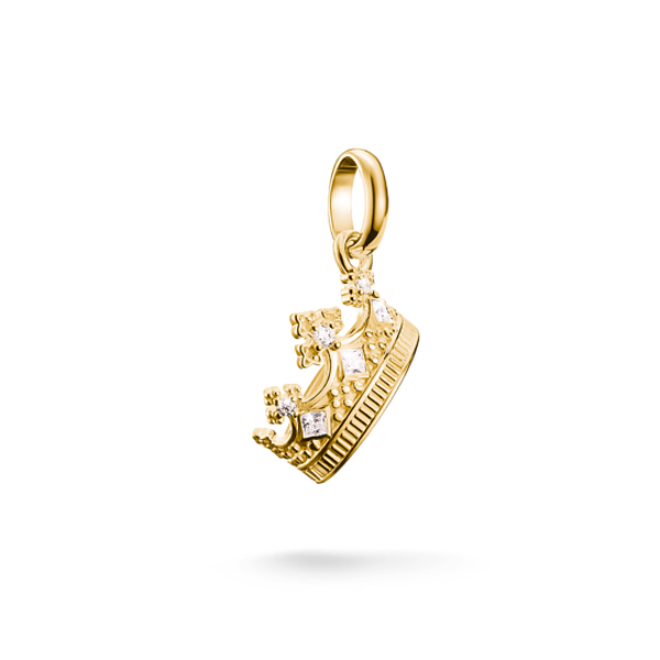 Thomas Sabo Korona aranyozott ezüst connect charm CC1247-414-14