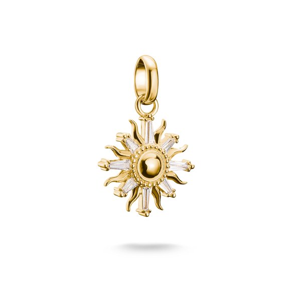 Thomas Sabo Nap kövekkel aranyozott ezüst connect charm CC1246-414-14
