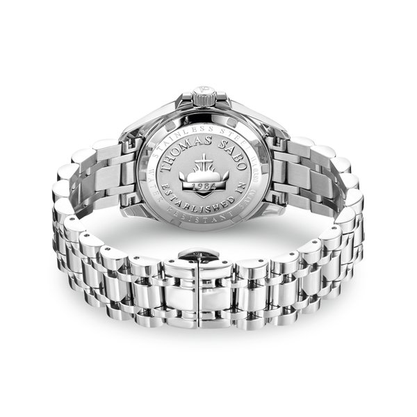 Thomas Sabo Ezüst színű női óra színes cirkónia virágokkal WA0381-201-201-33