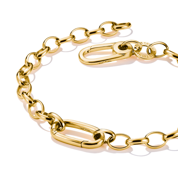 Thomas Sabo Aranyozott ezüst karkötő nyitható szemmel 