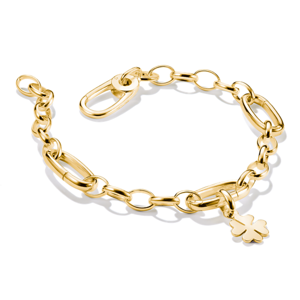 Thomas Sabo Aranyozott ezüst karkötő 3 nyitható szemmel 