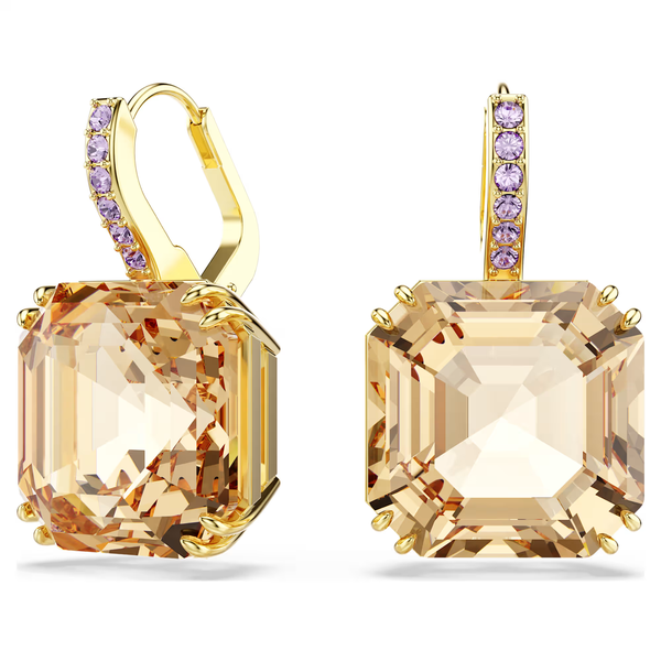 Swarovski Millenia négyszög barna kristály fülbevaló 5725744