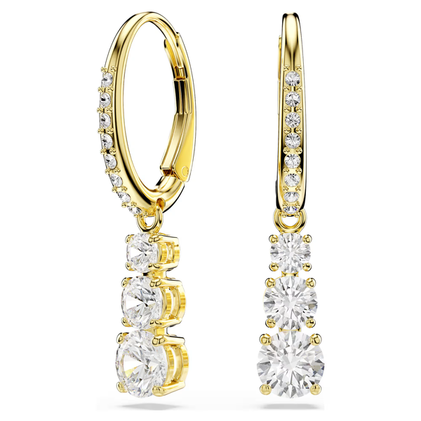 Swarovski Attract trilogy arany színű függő fülbevaló 5723300