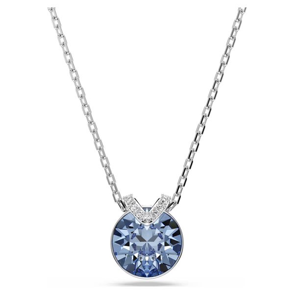 Swarovski Bella ezüst színű nyaklánc kék kristállyal 5734232