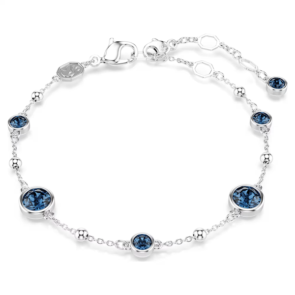 Swarovski Imber ezüst színű karkötő kék kristállyal 5730679