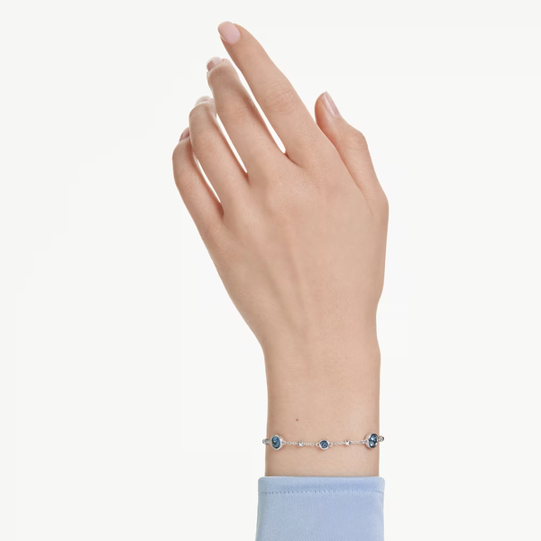 Swarovski Imber ezüst színű karkötő kék kristállyal 5730679