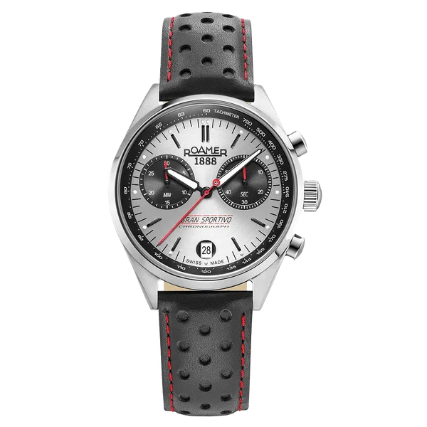 Roamer Gran Sportivo fekete és szürke számlapos férfi chronograph karóra 978818418521