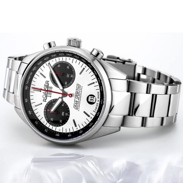 Roamer Gran Sportivo fekete és szürke számlapos férfi chronograph karóra 978818418521