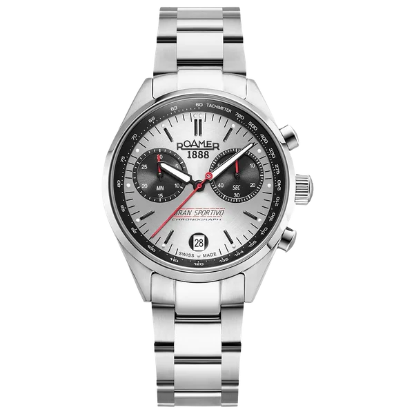 Roamer Gran Sportivo fekete és szürke számlapos férfi chronograph karóra 978818418521