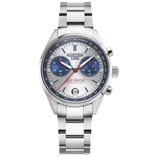 Roamer Gran Sportivo fekete és kék számlapos férfi chronograph karóra 978818414521