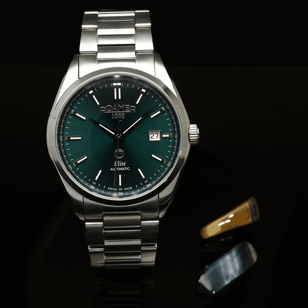 Roamer Elite zöld számlapos automata férfi óra 970983417520
