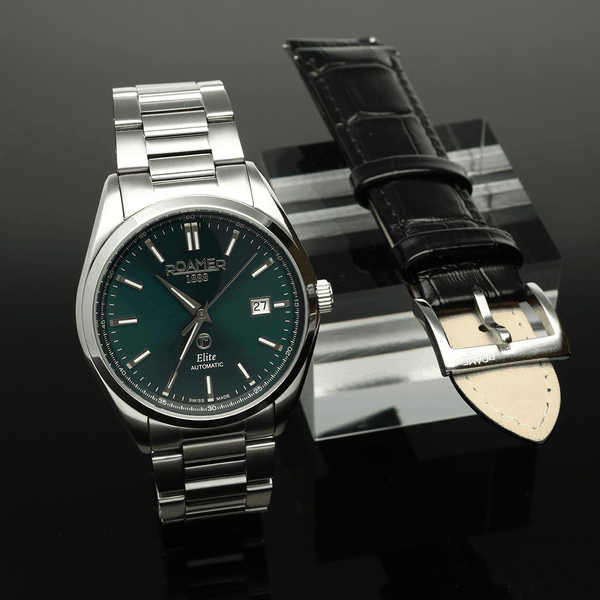 Roamer Elite zöld számlapos automata férfi óra 970983417520