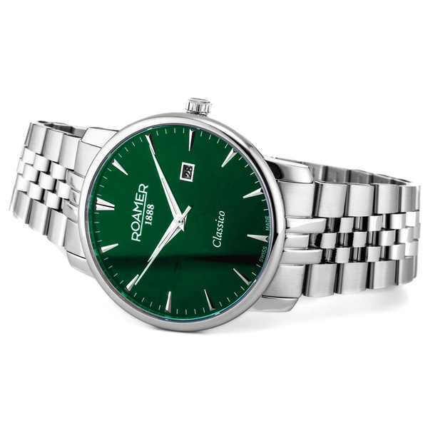 Roamer Classico zöld számlapos férfi óra 971856417550