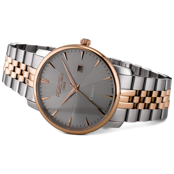 Roamer Classico barna számlapos bicolor férfi óra 971856495550