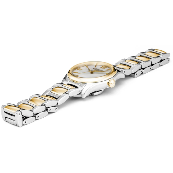 Roamer Eleganza fehér gyöngyház számlapos bicolor női óra 974847472020