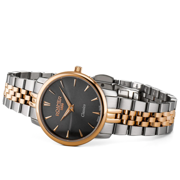Roamer Classico barna számlapos bicolor női óra 971857495550