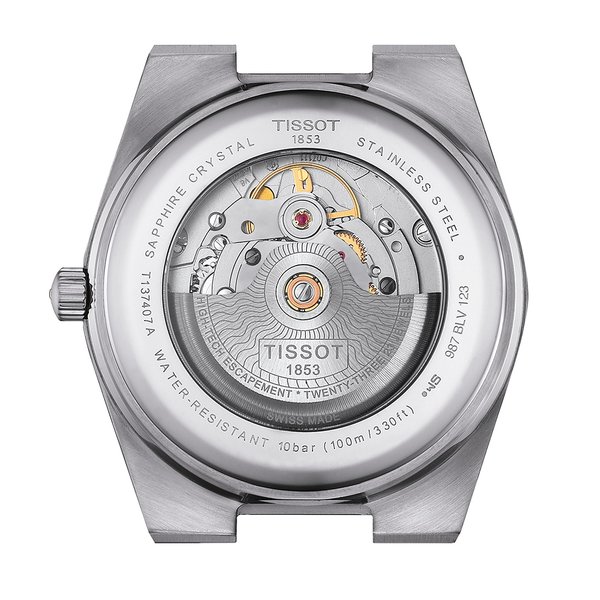 Tissot PRX Powermatic sötétkék számlapos automata férfi óra T1374071104100