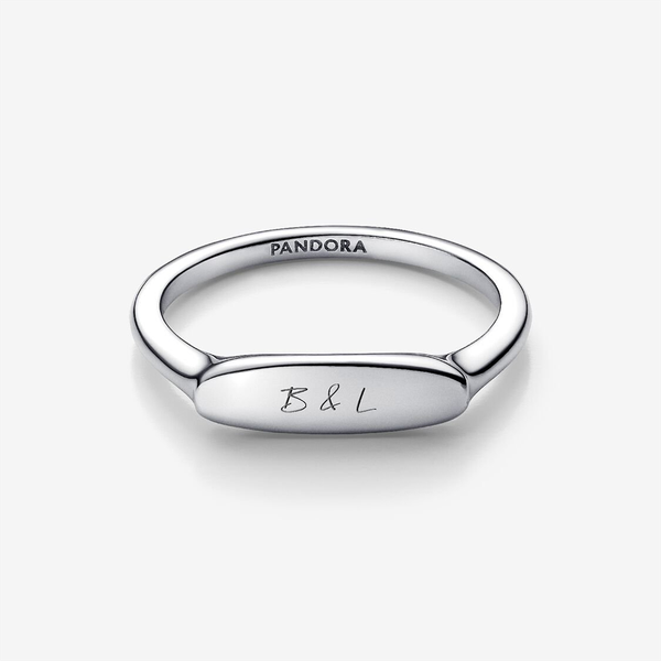 Pandora ékszer Gravírozható felületű ezüst gyűrű  Pandora ékszer Gravírozható felületű ezüst gyűrű