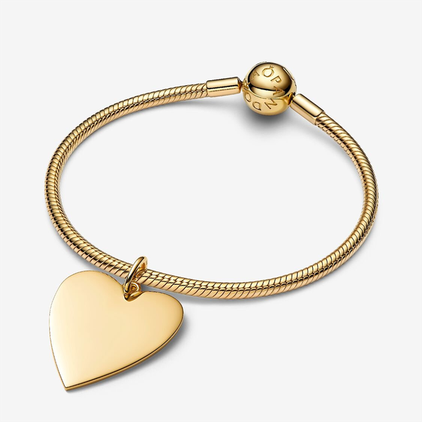 Pandora ékszer Nagy méretű gravírozható szív shine medál 364016C00