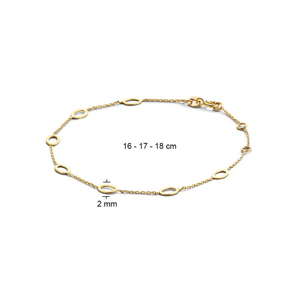 Jackie Gold Bahia ovál 14K arany karkötő JKB21.083