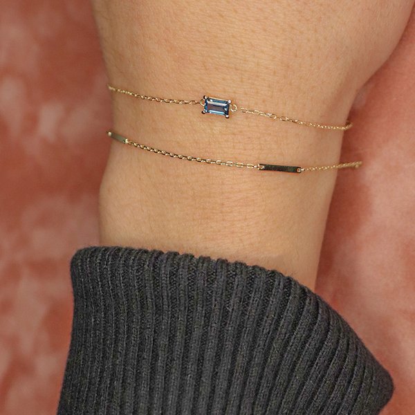 Jackie Gold 14K arany karkötő topaz kővel JKB21.158