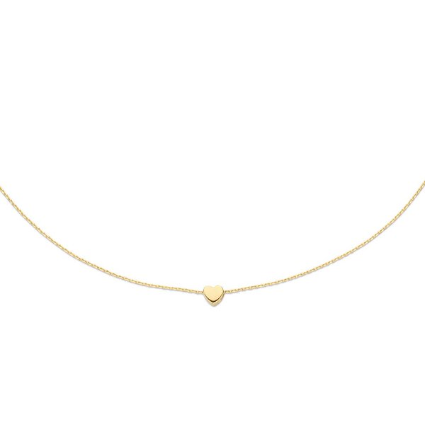 Jackie Gold Plain Heart 14K arany szív medálos nyaklánc JKN20.047
