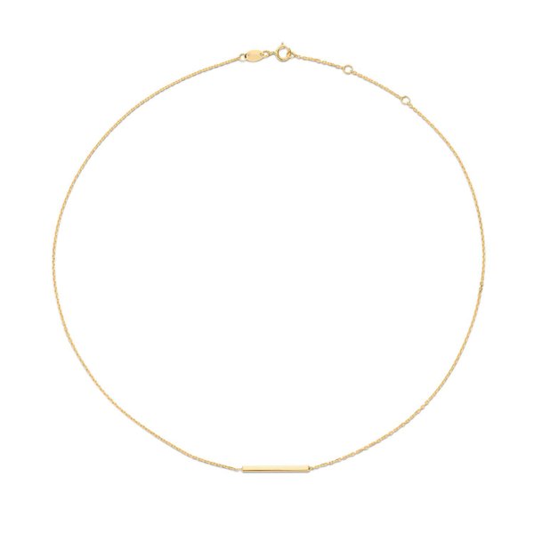 Jackie Gold 14K arany bar nyaklánc rúd díszítéssel JKN20.052