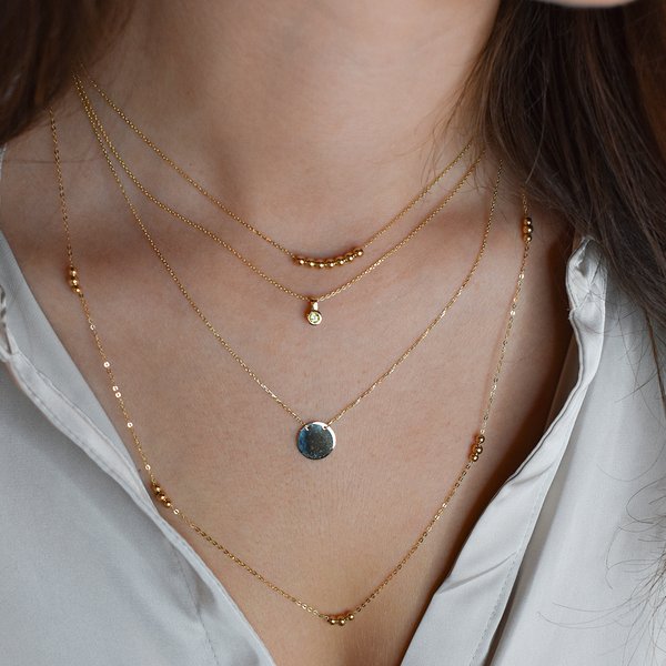 Jackie Gold 14K arany nyaklánc mini gömbökkel JKN20.084