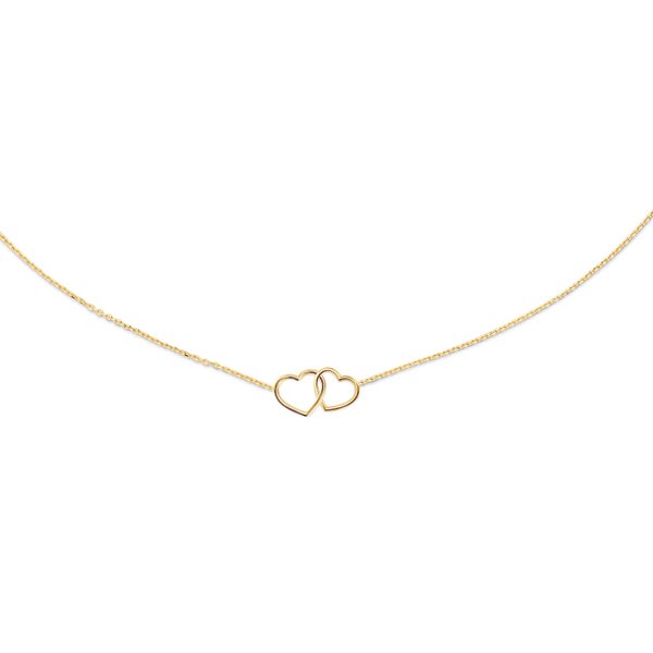 Jackie Gold Dupla szív 14K arany nyaklánc JKN23.049