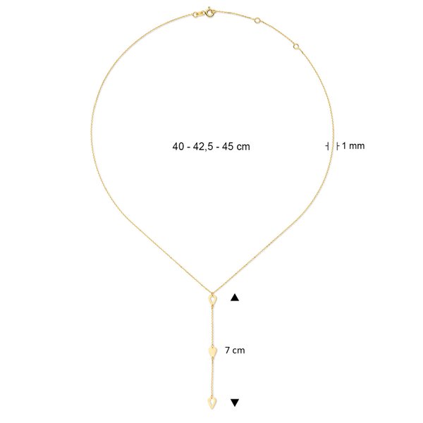 Jackie Gold Cheek-Y Drop 14 karátos arany nyaklánc JKN23.355