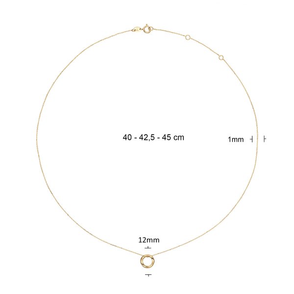 Jackie Gold Monaco 14 karátos arany nyaklánc JKN25.510