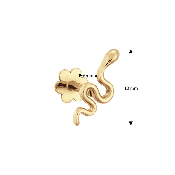 Jackie Gold Kígyó 14K arany piercing JKP24.429