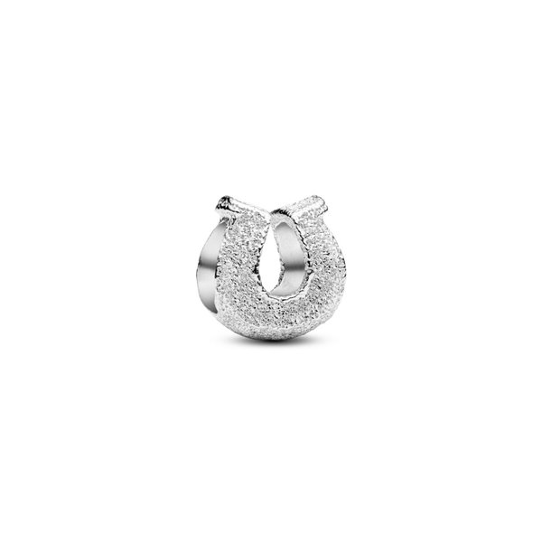 Pandora ékszer Texturált lópatkó ezüst mini charm 794056C00