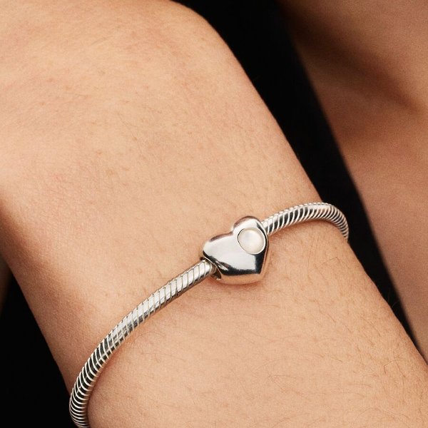 Pandora ékszer Gravírozható szív Június ezüst charm 794161C06
