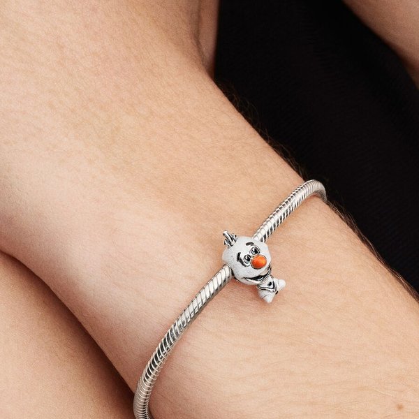 Pandora ékszer Disney Jégvarázs Olaf ezüst charm 793978C01