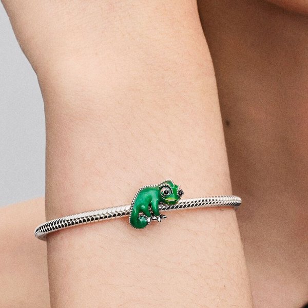 Pandora ékszer Disney Aranyhaj Pascal színváltó keméleon charm 793983C01