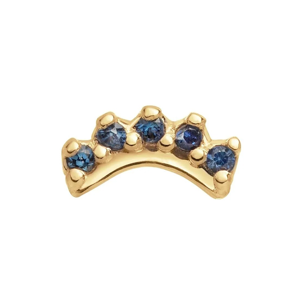 Jackie Gold Ív zafír 14K arany piercing JKP24.435